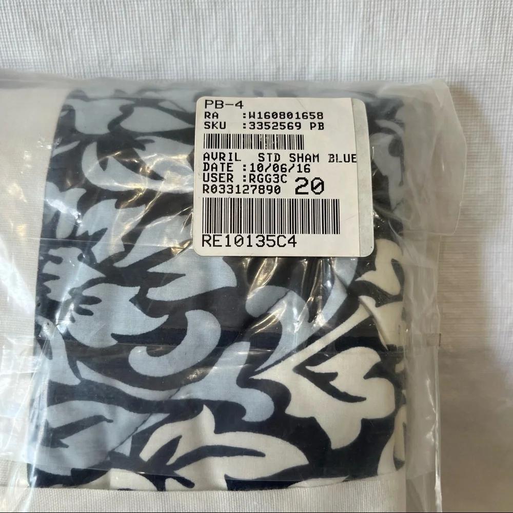 Pottery Barn Avril Blue Sham NWT